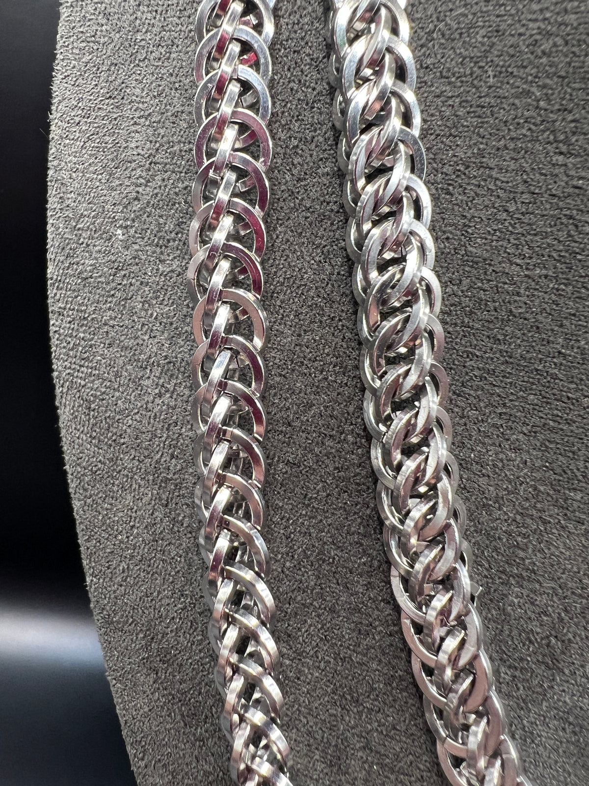 Solid Stainless Steel Square Wire Double-Strand Choker