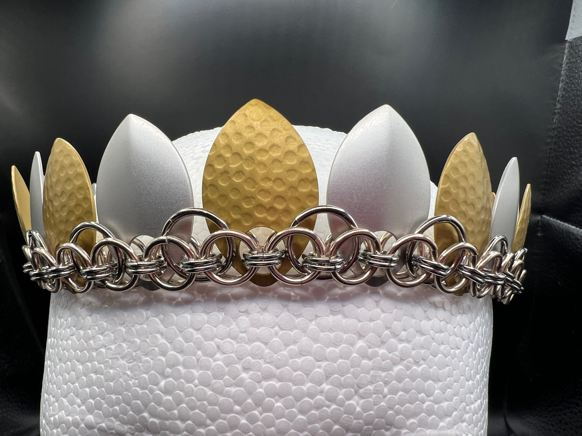 Scalemaille Crown - Gold, Silver & Rose Gold