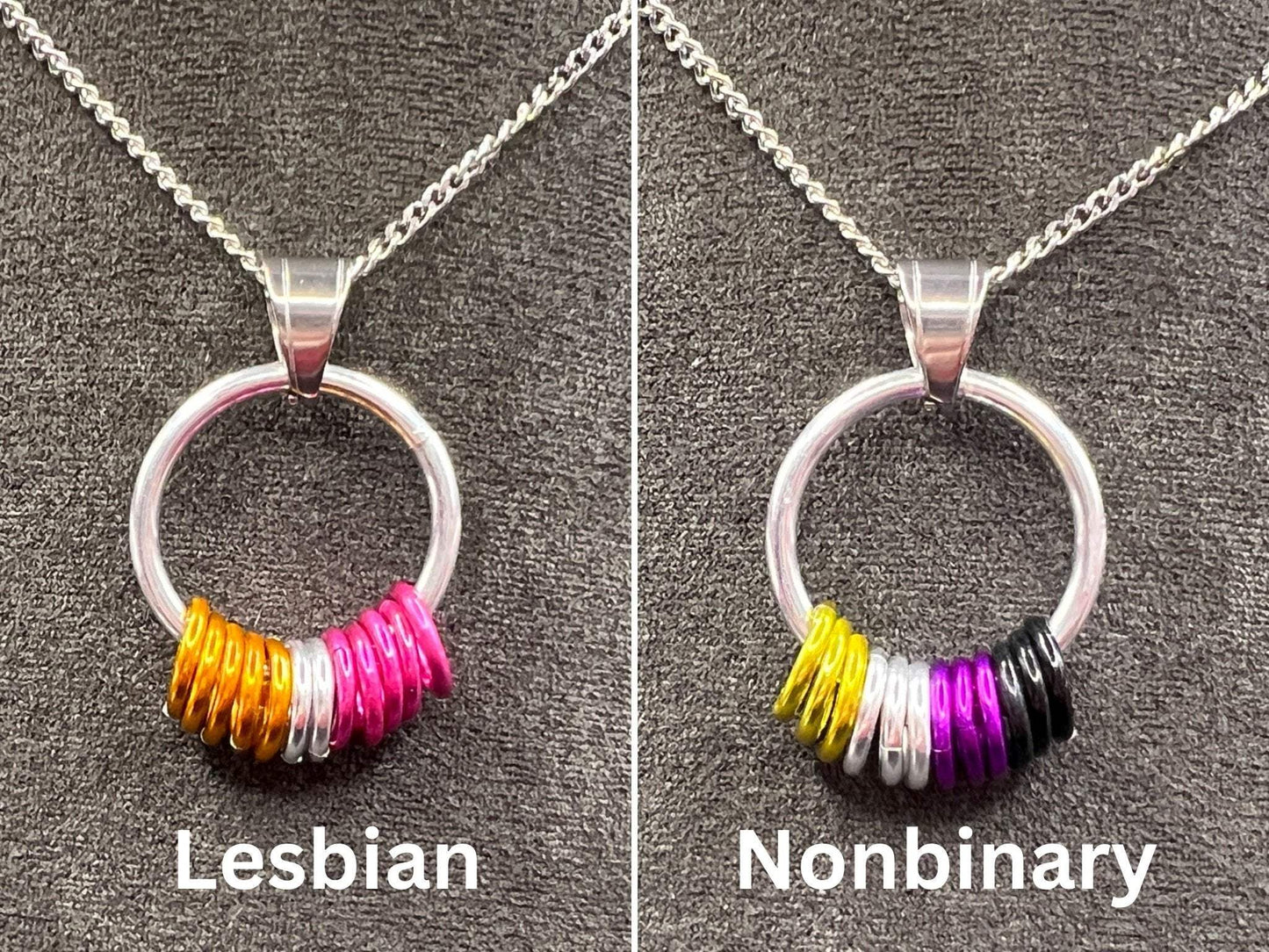 Pride Flag Fidget Pendant: 18 Flags Available - Megan Gros Designs