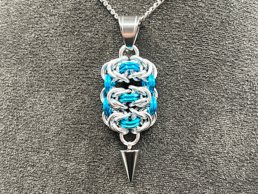 Byzantine Ladder: Pendant in Silver & Turquoise