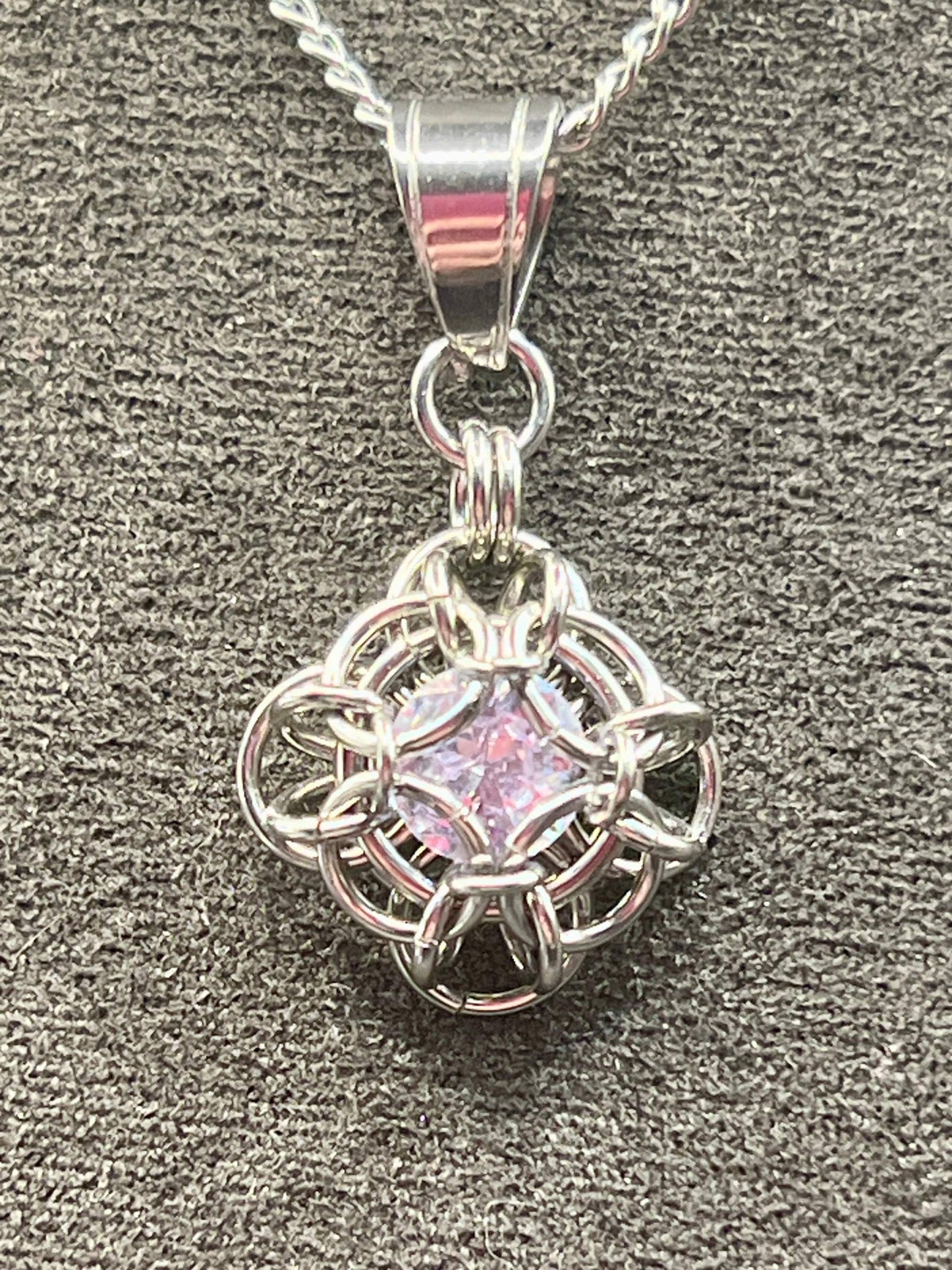 Petite Oriana Pendant with Cubic Zirconia - Clear