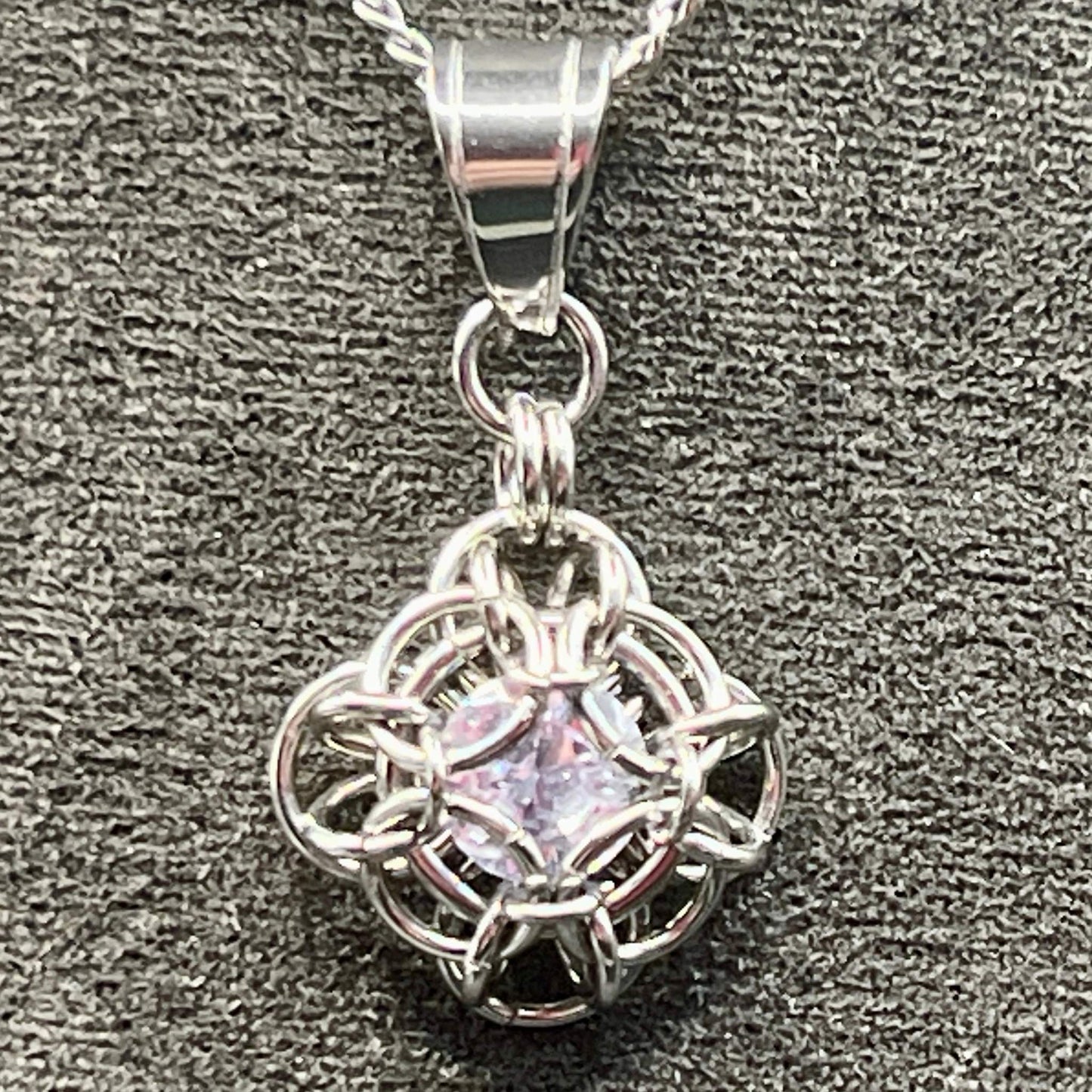 Petite Oriana Pendant with Cubic Zirconia - Clear