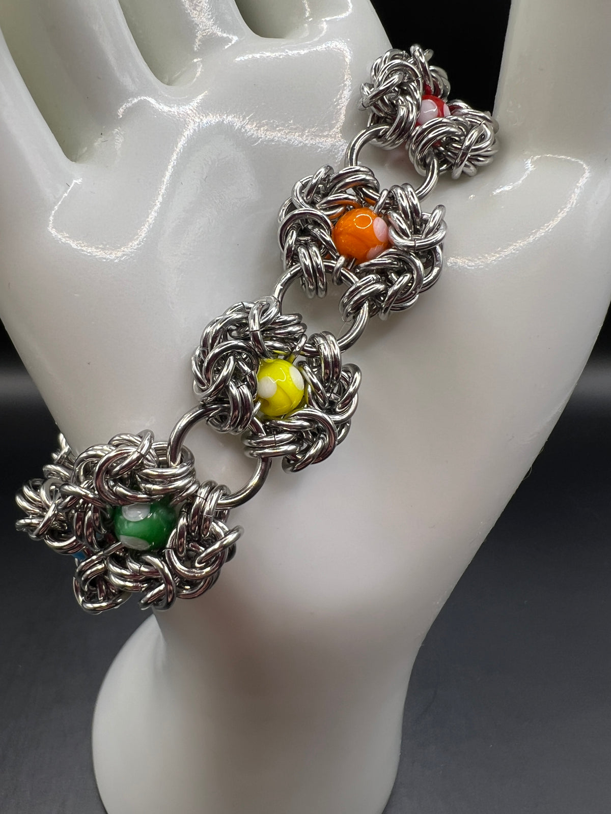 Solid Stainless Steel Bracelet - Rainbow Romanov