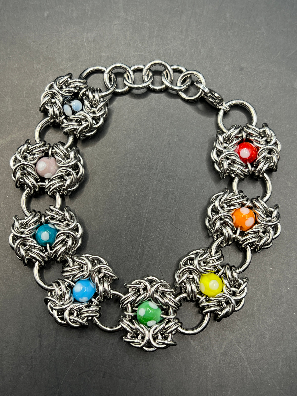 Solid Stainless Steel Bracelet - Rainbow Romanov