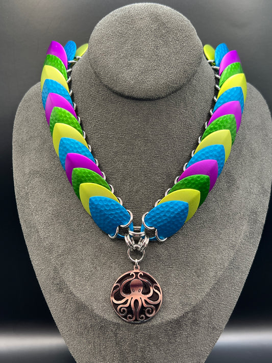Scale Choker Necklace - Release the Kraken
