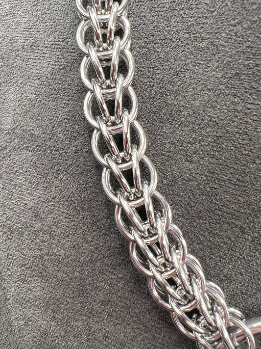 Solid Stainless Steel Chunky Full Persian Choker
