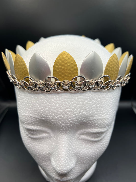 Scalemaille Crown - Gold, Silver & Rose Gold