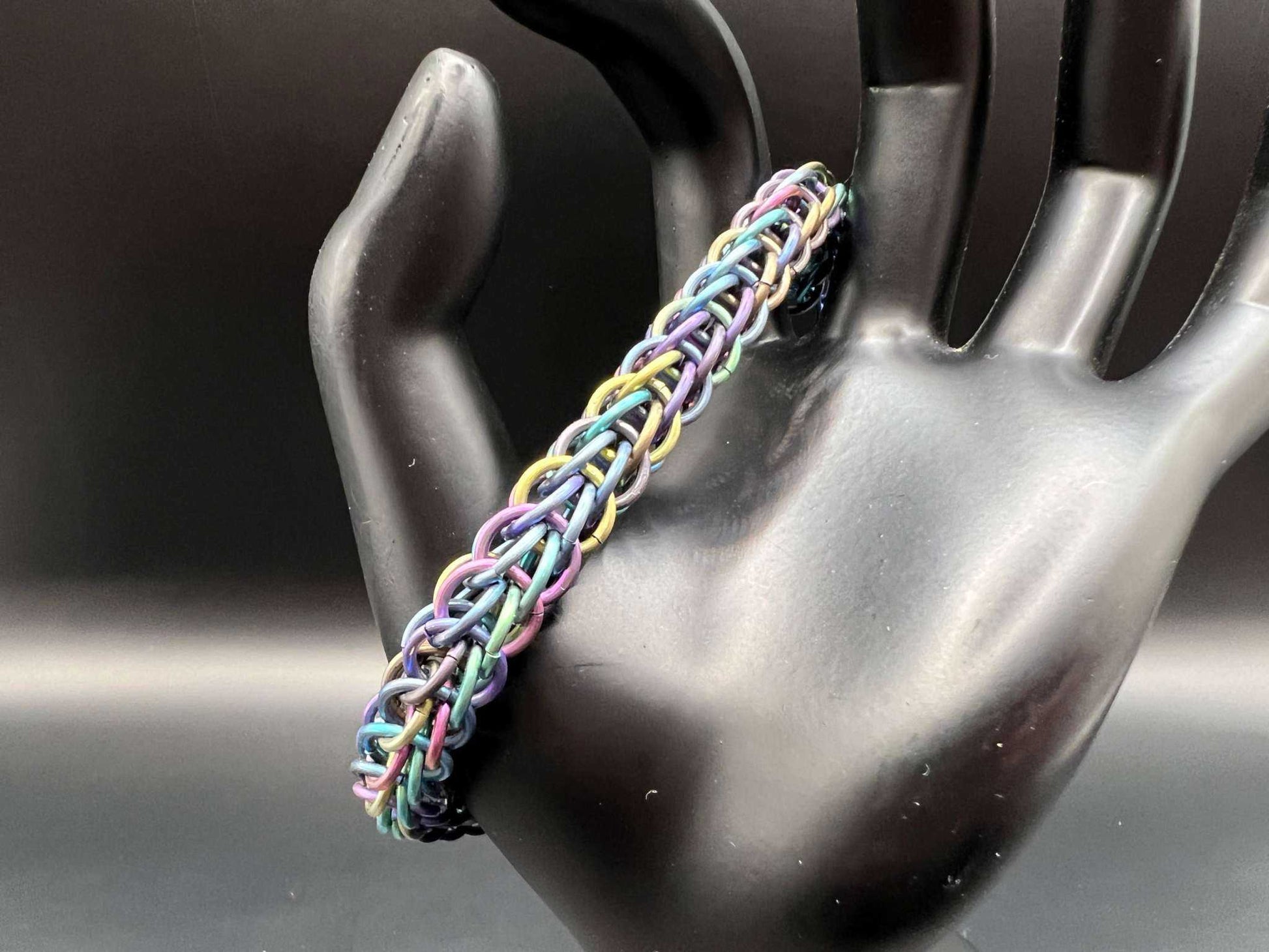 Anodized Titanium Bracelet - Full Persian (Foxtail) - Megan Gros Designs