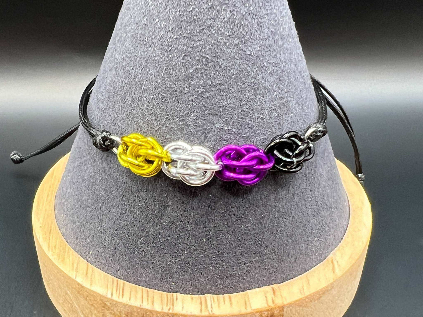 Petite Sweet Pea Pride Flag Bracelet: 10 Flags Available - Megan Gros Designs