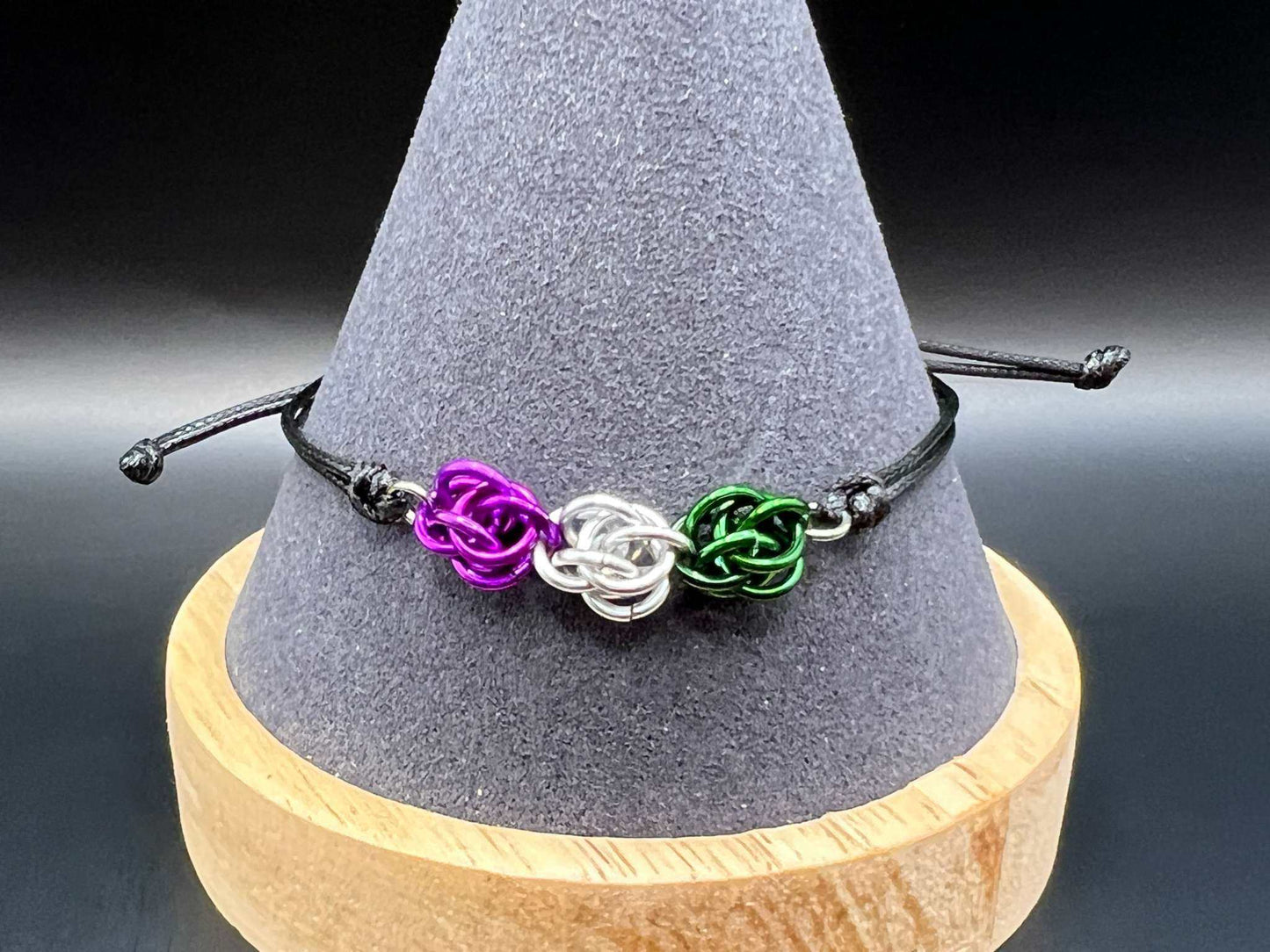 Petite Sweet Pea Pride Flag Bracelet: 10 Flags Available - Megan Gros Designs