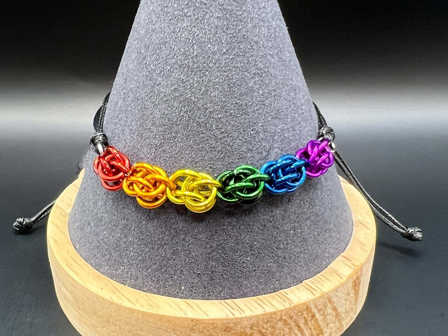 Petite Sweet Pea Pride Flag Bracelet: 10 Flags Available - Megan Gros Designs