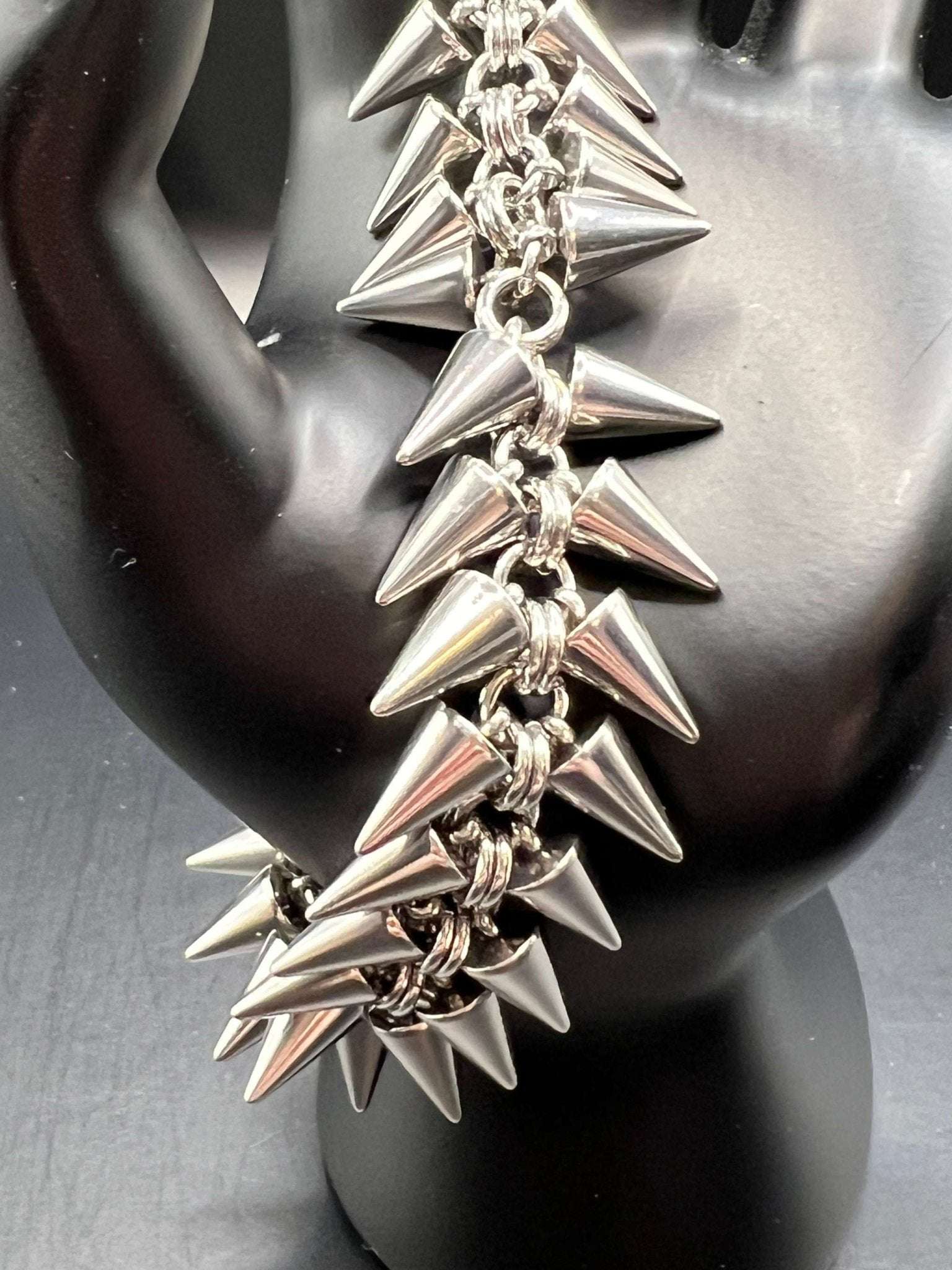 Stainless Steel Bracelet - Spiked - Megan Gros Designs