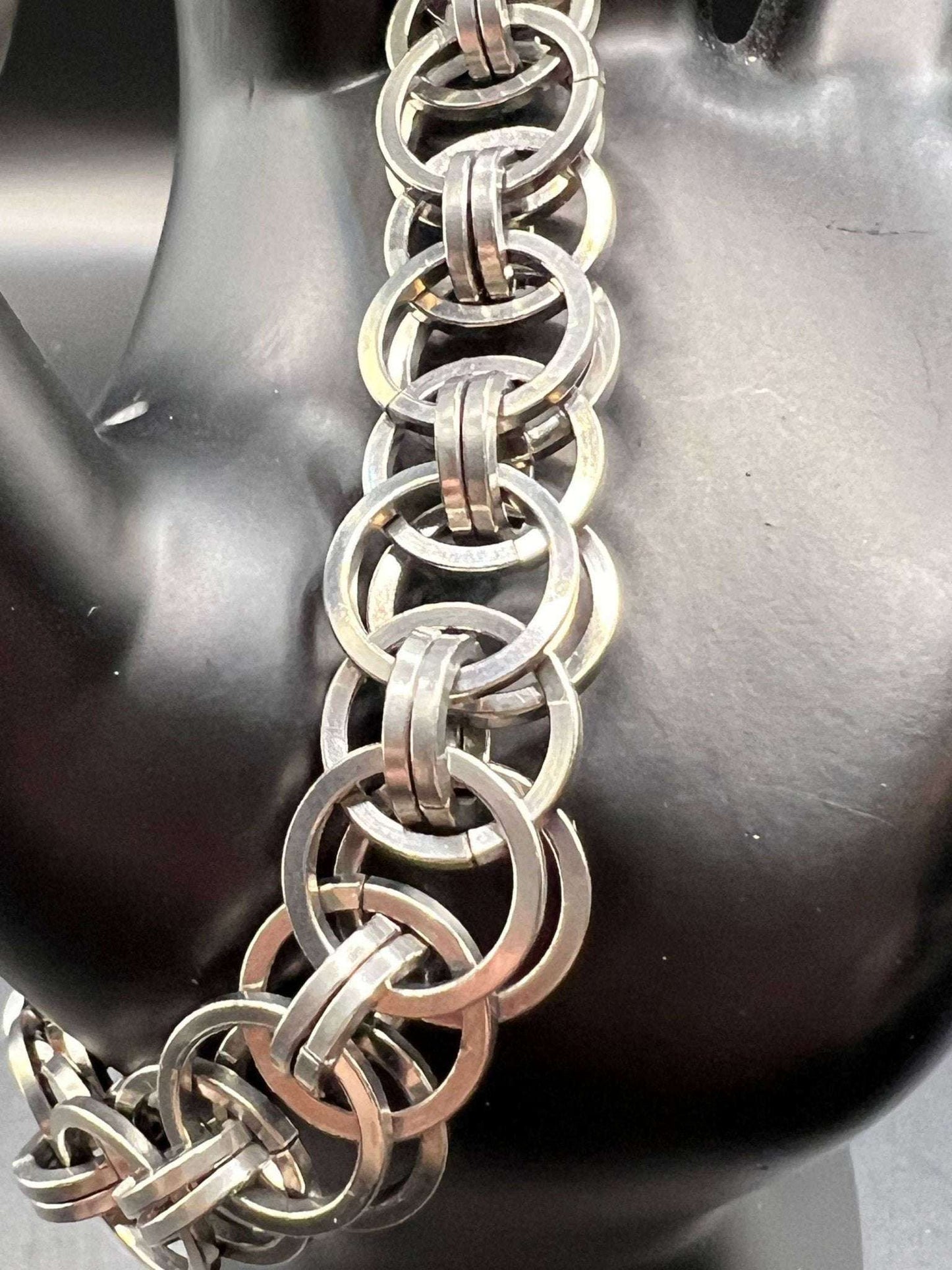 Stainless Steel Bracelet - Square Wire Helm Chain - Megan Gros Designs