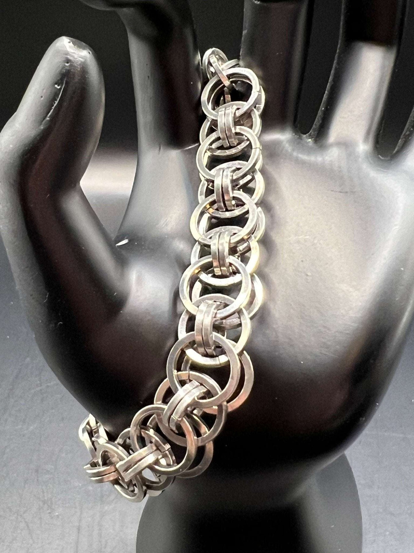 Stainless Steel Bracelet - Square Wire Helm Chain - Megan Gros Designs